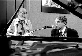 Ted Joans & David Amram, 1994 photo by Bernie Mindich