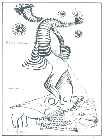 cadavre exquis: Rik Lina, Laura Corsiglia, & Ted Joans; Amsterdam, 2001