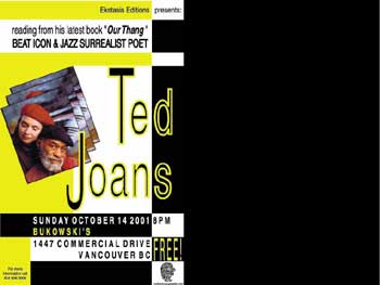 Ted Joans & Laura Corsiglia flyer