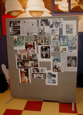 collage of Ted Joans photos & articles