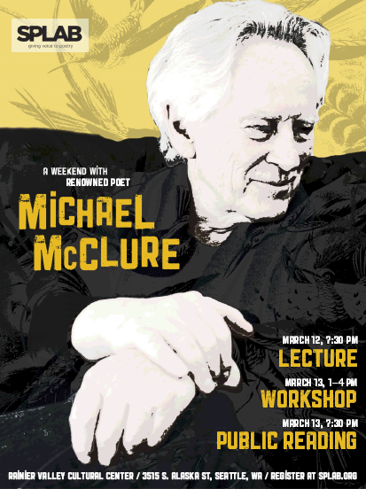 Michael McClure lecture, workshop & reading