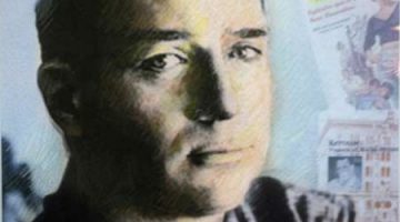 Jack Kerouac Rocky Mount Hall of Fame Potrtrait - inducted by John J. Dorfner