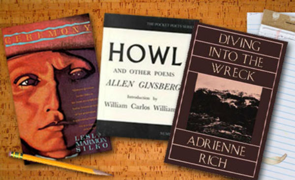 Howl by Allen Ginsberg / Ceremony by Leslie Marmon Silko / Diving into the Wreck by Adrienne Rich.