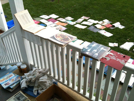 Books drying after Hurricane Sandy. Photo credit: http://www.flickr.com/photos/accarrino/8153778103/ AC Carrino