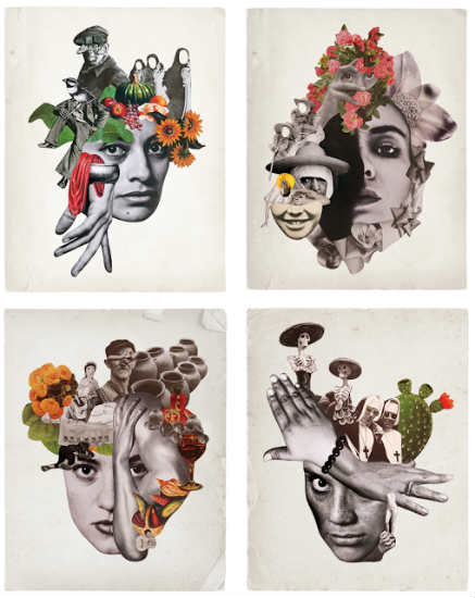 La Llorona  - collage by Rebeka Elizegi