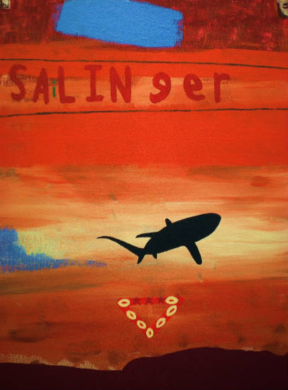 I, Salinger: Thresher in the Sky - Warren J. Fox painting