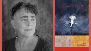 poet Risa Denenberg and her book, slight faith