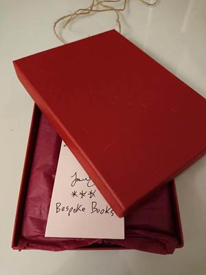 Jason Stoneking Bespoke Books - opening the box